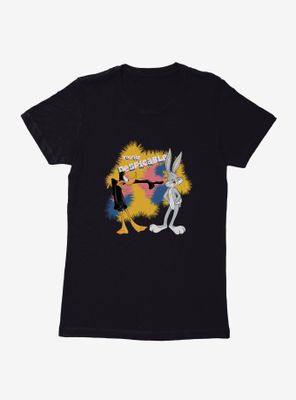 Looney Tunes Daffy Duck Bugs Bunny Paintball Womens T-Shirt