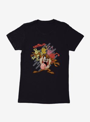 Looney Tunes Tasmanian Devil Tantrum Womens T-Shirt