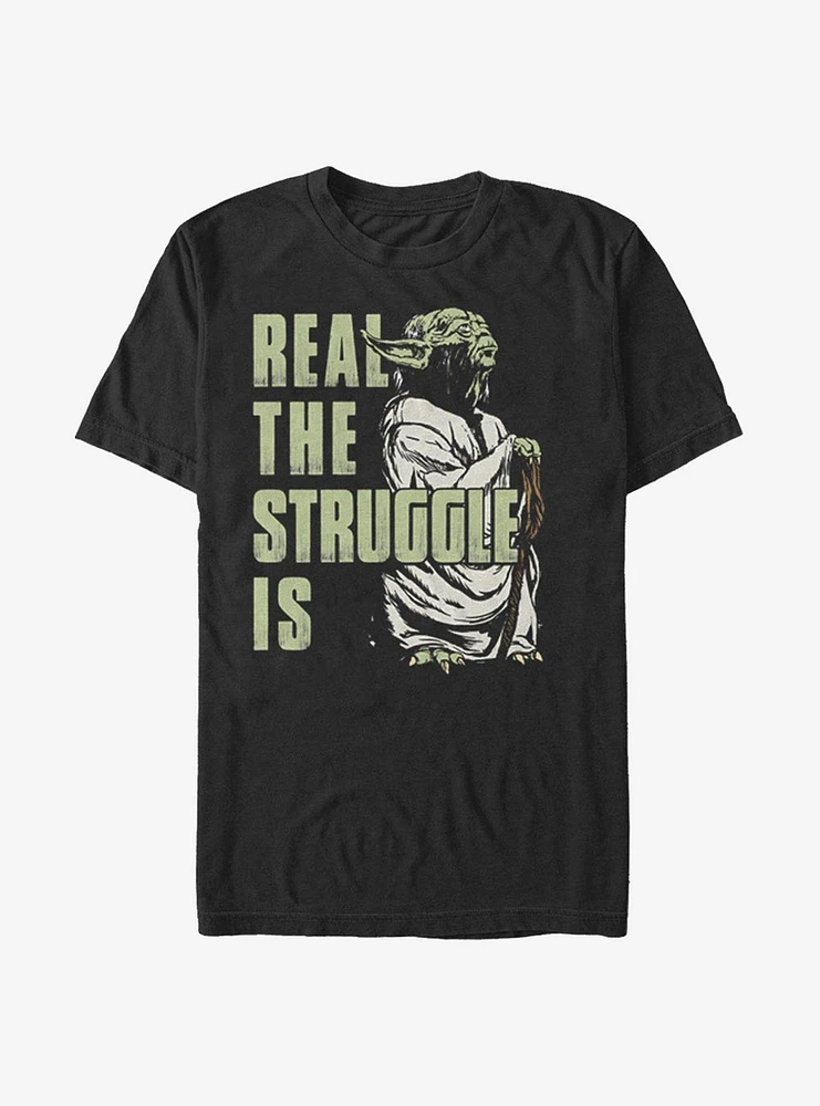 Star Wars The Mandalorian Yoda Real Difficulties T-Shirt
