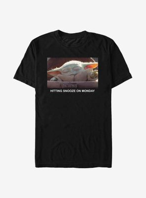 Star Wars The Mandalorian Child Sleep Meme T-Shirt
