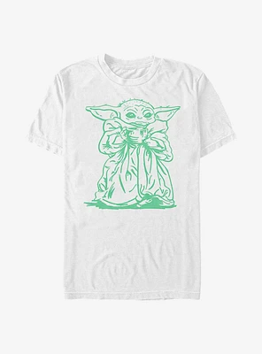 Star Wars The Mandalorian Child Sketch T-Shirt