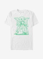 Star Wars The Mandalorian Child Sketch T-Shirt