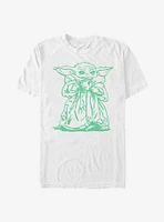 Star Wars The Mandalorian Child Sketch T-Shirt
