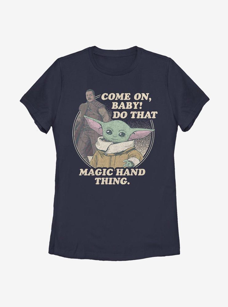 Star Wars The Mandalorian Child Magic Womens T-Shirt