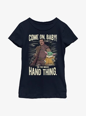 Star Wars The Mandalorian Child Hand Thing Youht Girls Youth T-Shirt
