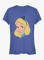 Disney Alice Wonderland Big Face Girls T-Shirt