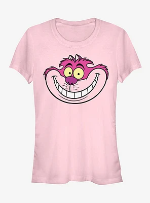 Disney Alice Wonderland Cheshire Big Face Girls T-Shirt