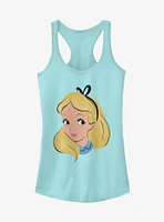 Disney Alice Wonderland Big Face Girls Tank