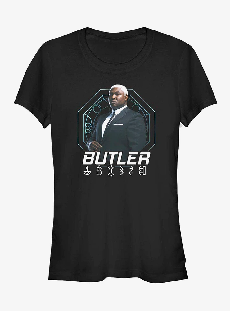 Disney Artemis Fowl Butler Hero Shot Girls T-Shirt