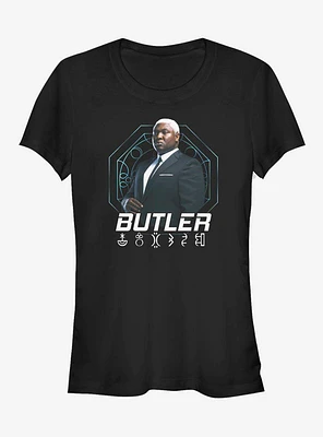 Disney Artemis Fowl Butler Hero Shot Girls T-Shirt