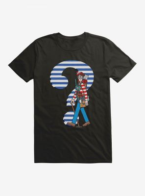 Where's Waldo? Striped Question Mark T-Shirt