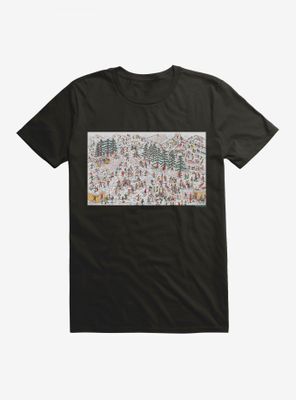 Where's Waldo? Search The Ski Slope T-Shirt