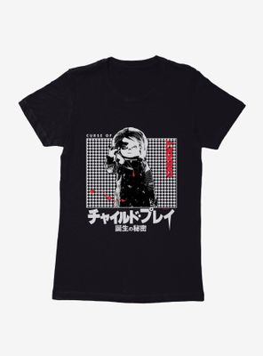 Chucky Child Play Kanji Womens T-Shirt