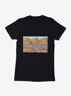 Where's Waldo? Search The Desert Womens T-Shirt