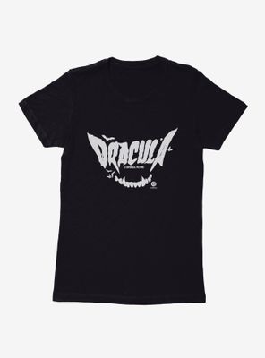 Dracula Fang Script Art Womens T-Shirt