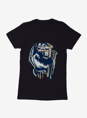King Kong Climbing High Bold Sketch Womens T-Shirt