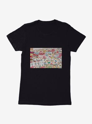 Where's Waldo? Search The Town Womens T-Shirt