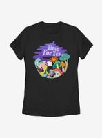 Disney Alice Wonderland Hatter Time For Tea Womens T-Shirt