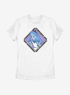 Disney Alice Wonderland Curiouser and Womens T-Shirt