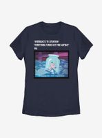 Disney Alice Wonderland Anxiety Meme Womens T-Shirt