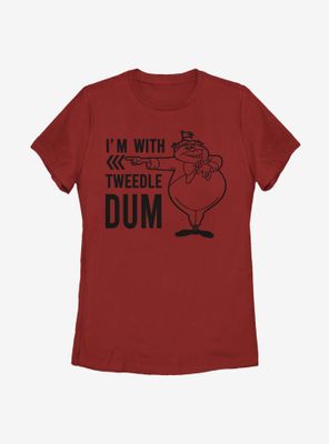 Disney Alice Wonderland With Tweedle Dum Womens T-Shirt