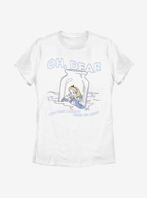Disney Alice Wonderland Wish I Hadn't Cried So Much Womens T-Shirt