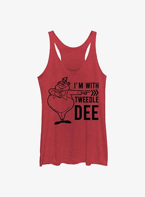 Disney Alice Wonderland With Tweedle Dee Womens Tank Top