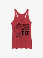 Disney Alice Wonderland With Tweedle Dee Womens Tank Top