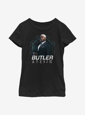 Disney Artemis Fowl Butler Hero Shot Youth Girls T-Shirt