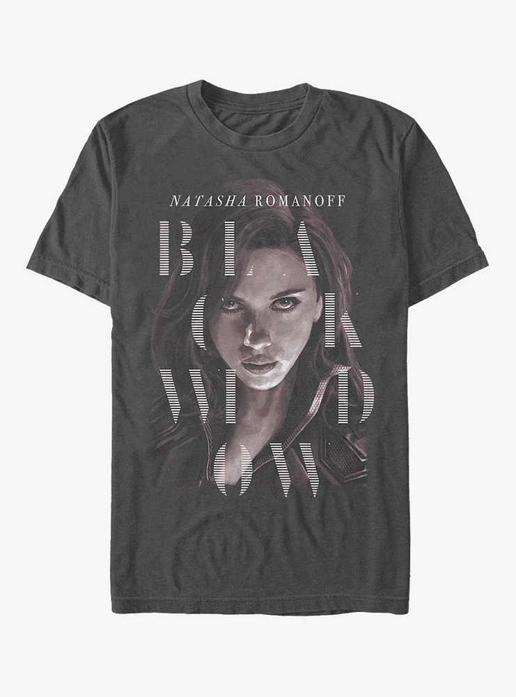 Extra Soft Marvel Black Widow Style Portrait T-Shirt