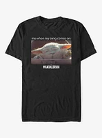 Extra Soft Star Wars The Mandalorian Song Meme T-Shirt