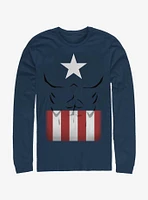 Marvel Captain America Simple Suit Long-Sleeve T-Shirt