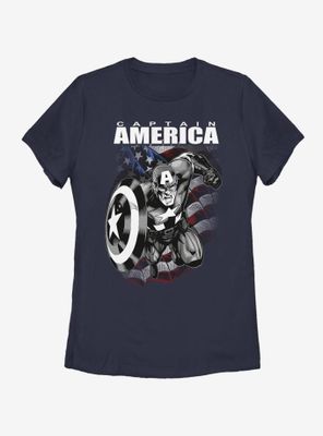 Marvel Captain America Legend Womens T-Shirt