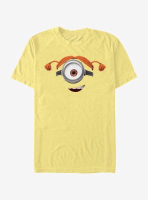 Minions Pigtails Big Face T-Shirt