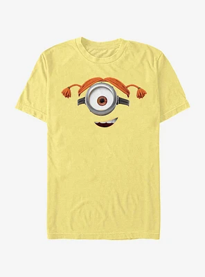 Minions Pigtails Big Face T-Shirt