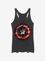 Marvel Captain America Flag Shield Womens Tank Top