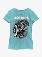 Marvel Captain America Legend Youth Girls T-Shirt