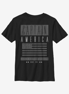 Marvel Captain America Grayscale Youth T-Shirt