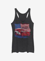 Disney Pixar Cars Lightning Flag Womens Tank Top