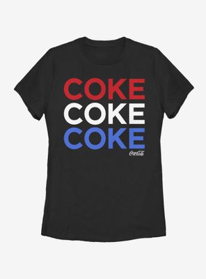 Coke Red White And Womens T-Shirt