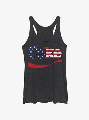Coke Spangled Title Womens Tank Top