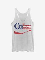 Coke Spangled Script Womens Tank Top