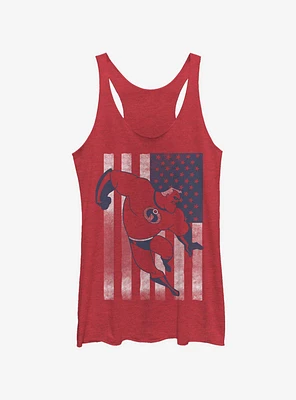 Disney Pixar The Incredibles Incredible Flag Womens Tank Top