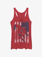 Disney Pixar The Incredibles Incredible Flag Womens Tank Top