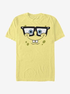 SpongeBob SquarePants Big Face Nerd T-Shirt