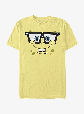 SpongeBob SquarePants Big Face Nerd T-Shirt
