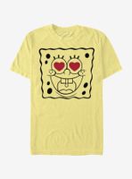 SpongeBob SquarePants Heart Eyes Face T-Shirt