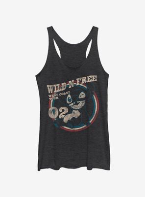 Disney Lilo And Stitch Americana Circle Womens Tank Top