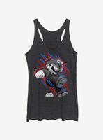 Super Mario Bros. Americana Stripes Womens Tank Top