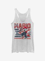 Super Mario Bros. And Stripes Womens Tank Top